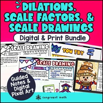 how are dilations similar to scale drawings